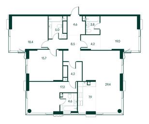 4-BD Apartment Sale, 142.5 sq. m. at Primavera, Volokolamskoye Highway, вл67, Moscow, Russia #2 4-BD Apartment Sale, 142.5 sq. m. at Primavera, Volokolamskoye Highway, вл67, Moscow, Russia #2