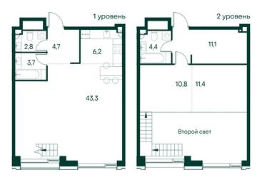1-BD Apartment Sale, 98.4平方米 at Primavera, Volokolamskoye Highway, вл67, Moscow, Russia #2 1-BD Apartment Sale, 98.4平方米 at Primavera, Volokolamskoye Highway, вл67, Moscow, Russia #2