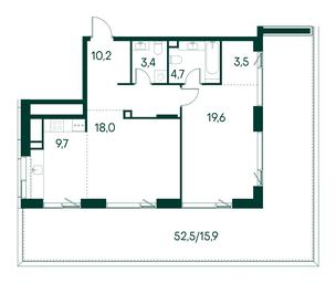 1-BD Apartment Sale, 85 sq. m. at Primavera, Volokolamskoye Highway, вл67, Moscow, Russia #3 1-BD Apartment Sale, 85 sq. m. at Primavera, Volokolamskoye Highway, вл67, Moscow, Russia #3
