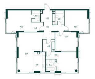 4-BD Apartment Sale, 142.5 sq. m. at Primavera, Volokolamskoye Highway, вл67, Moscow, Russia #2