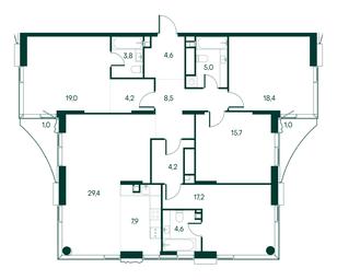 4-BD Apartment Sale, 144.5 sq. m. at Primavera, Volokolamskoye Highway, вл67, Moscow, Russia #2 4-BD Apartment Sale, 144.5 sq. m. at Primavera, Volokolamskoye Highway, вл67, Moscow, Russia #2