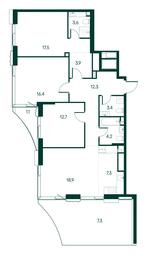 3-BD Apartment Sale, 108.6 sq. m. at Primavera, Volokolamskoye Highway, вл67, Moscow, Russia #2 3-BD Apartment Sale, 108.6 sq. m. at Primavera, Volokolamskoye Highway, вл67, Moscow, Russia #2