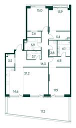 3-BD Apartment Sale, 147.6 sq. m. at Primavera, Volokolamskoye Highway, вл67, Moscow, Russia #2 3-BD Apartment Sale, 147.6 sq. m. at Primavera, Volokolamskoye Highway, вл67, Moscow, Russia #2