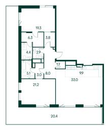 2-BD Apartment Sale, 139 sq. m. at Primavera, Volokolamskoye Highway, вл67, Moscow, Russia #2 2-BD Apartment Sale, 139 sq. m. at Primavera, Volokolamskoye Highway, вл67, Moscow, Russia #2