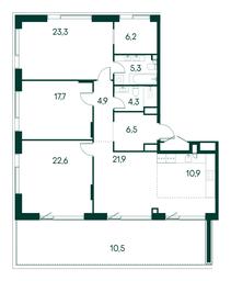 3-BD Apartment Sale, 134.1 sq. m. at Primavera, Volokolamskoye Highway, вл67, Moscow, Russia #2 3-BD Apartment Sale, 134.1 sq. m. at Primavera, Volokolamskoye Highway, вл67, Moscow, Russia #2