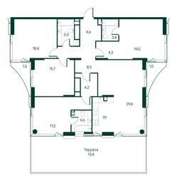 4-BD Apartment Sale, 157.9 sq. m. at Primavera, Volokolamskoye Highway, вл67, Moscow, Russia #2 4-BD Apartment Sale, 157.9 sq. m. at Primavera, Volokolamskoye Highway, вл67, Moscow, Russia #2