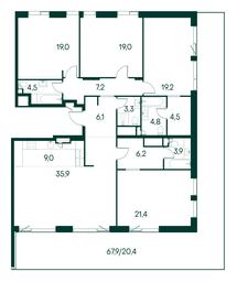 4-BD Apartment Sale, 184.4 sq. m. at Primavera, Volokolamskoye Highway, вл67, Moscow, Russia #3 4-BD Apartment Sale, 184.4 sq. m. at Primavera, Volokolamskoye Highway, вл67, Moscow, Russia #3