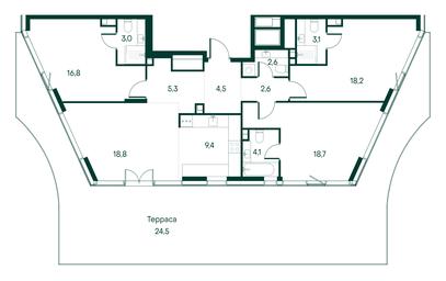 3-BD Apartment Sale, 131.6 sq. m. at Primavera, Volokolamskoye Highway, вл67, Moscow, Russia #2 3-BD Apartment Sale, 131.6 sq. m. at Primavera, Volokolamskoye Highway, вл67, Moscow, Russia #2
