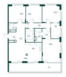 4-BD Apartment Sale, 156.2 sq. m. at Primavera, Volokolamskoye Highway, вл67, Moscow, Russia #2