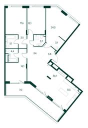 4-BD Apartment Sale, 157.7平方米 at Primavera, Volokolamskoye Highway, вл67, Moscow, Russia #2 4-BD Apartment Sale, 157.7平方米 at Primavera, Volokolamskoye Highway, вл67, Moscow, Russia #2