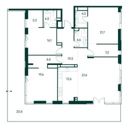 3-BD Apartment Sale, 170.3 sq. m. at Primavera, Volokolamskoye Highway, вл67, Moscow, Russia #2 3-BD Apartment Sale, 170.3 sq. m. at Primavera, Volokolamskoye Highway, вл67, Moscow, Russia #2