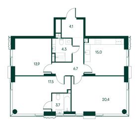 3-BD Apartment Sale, 85.6平方米 at Primavera, Volokolamskoye Highway, вл67, Moscow, Russia #2 3-BD Apartment Sale, 85.6平方米 at Primavera, Volokolamskoye Highway, вл67, Moscow, Russia #2