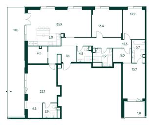 4-BD Apartment Sale, 178.1 sq. m. at Primavera, Volokolamskoye Highway, вл67, Moscow, Russia #2 4-BD Apartment Sale, 178.1 sq. m. at Primavera, Volokolamskoye Highway, вл67, Moscow, Russia #2