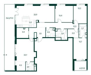 4-BD Apartment Sale, 178.1 sq. m. at Primavera, Volokolamskoye Highway, вл67, Moscow, Russia #3 4-BD Apartment Sale, 178.1 sq. m. at Primavera, Volokolamskoye Highway, вл67, Moscow, Russia #3