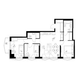 3-BD Apartment Sale, 72平方米 at Plehanova 11, Plekhanova Street, 13с6, Moscow, Russia #4