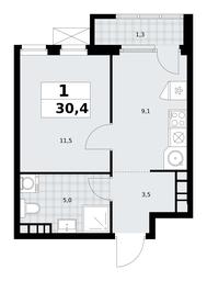 Apartment Sale, 30.4平方米 at Yzhnye Sady, Yuzhnye Sady Residential Complex, Moscow, Russia #2 Apartment Sale, 30.4平方米 at Yzhnye Sady, Yuzhnye Sady Residential Complex, Moscow, Russia #2