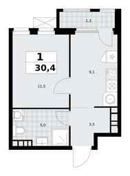 Apartment Sale, 30.4 sq. m. at Yzhnye Sady, Yuzhnye Sady Residential Complex, Moscow, Russia #2 Apartment Sale, 30.4 sq. m. at Yzhnye Sady, Yuzhnye Sady Residential Complex, Moscow, Russia #2
