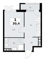 Apartment Sale, 30.4 sq. m. at Yzhnye Sady, Yuzhnye Sady Residential Complex, Moscow, Russia #3 Apartment Sale, 30.4 sq. m. at Yzhnye Sady, Yuzhnye Sady Residential Complex, Moscow, Russia #3