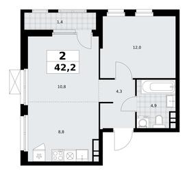 1-BD Apartment Sale, 42.2 sq. m. at Yzhnye Sady, Yuzhnye Sady Residential Complex, Moscow, Russia #3 1-BD Apartment Sale, 42.2 sq. m. at Yzhnye Sady, Yuzhnye Sady Residential Complex, Moscow, Russia #3