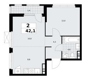 1-BD Apartment Sale, 42.1平方米 at Yzhnye Sady, Yuzhnye Sady Residential Complex, Moscow, Russia #2 1-BD Apartment Sale, 42.1平方米 at Yzhnye Sady, Yuzhnye Sady Residential Complex, Moscow, Russia #2
