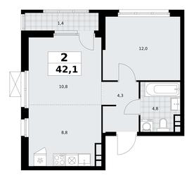1-BD Apartment Sale, 42.1 sq. m. at Yzhnye Sady, Yuzhnye Sady Residential Complex, Moscow, Russia #3 1-BD Apartment Sale, 42.1 sq. m. at Yzhnye Sady, Yuzhnye Sady Residential Complex, Moscow, Russia #3