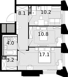 2-BD Apartment Sale, 52.6 sq. m. at Novaya Zvezda, Bachurinskaya ulitsa, 11, Settlement of Kommunarka, Moscow, Russia #3 2-BD Apartment Sale, 52.6 sq. m. at Novaya Zvezda, Bachurinskaya ulitsa, 11, Settlement of Kommunarka, Moscow, Russia #3