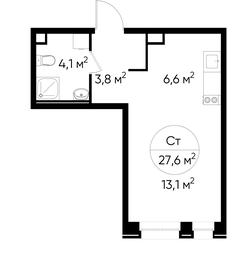 Apartment Sale, 27.6 sq. m. at Pervyi Moskovskiy, ulitsa Bianki, 1, Moskovskiy, Moscow, Russia #3 Apartment Sale, 27.6 sq. m. at Pervyi Moskovskiy, ulitsa Bianki, 1, Moskovskiy, Moscow, Russia #3