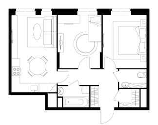 Продажа 2-комн. квартиры, 55,5 м² в ЖК «Первый Московский», улица Бианки, 1, Московский, Москва, Россия #2
