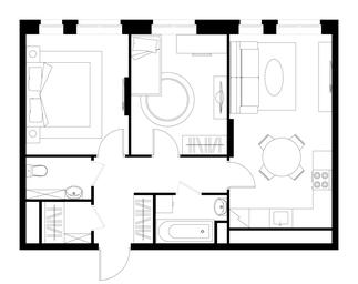 2-BD Apartment Sale, 57.4平方米 at Pervyi Moskovskiy, ulitsa Bianki, 1, Moskovskiy, Moscow, Russia #2 2-BD Apartment Sale, 57.4平方米 at Pervyi Moskovskiy, ulitsa Bianki, 1, Moskovskiy, Moscow, Russia #2