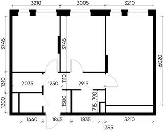 2-BD Apartment Sale, 57.4平方米 at Pervyi Moskovskiy, ulitsa Bianki, 1, Moskovskiy, Moscow, Russia #4