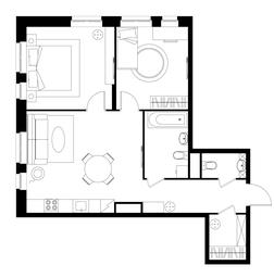 2-BD Apartment Sale, 67平方米 at Pervyi Moskovskiy, ulitsa Bianki, 1, Moskovskiy, Moscow, Russia #2