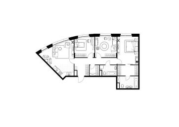 3-BD Apartment Sale, 91.7 sq. m. at Rezidentsii Skolkovo, Kashtanovaya ulitsa, 1, rabochiy posyolok Zarechye, Odintsovskiy City District, Moscow Region, Russia #4