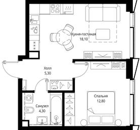 1-BD Apartment Sale, 40.5平方米 at Multikvartal CITYZEN, Vishnyovaya Street, Moscow, Russia #2 1-BD Apartment Sale, 40.5平方米 at Multikvartal CITYZEN, Vishnyovaya Street, Moscow, Russia #2