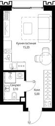 Apartment Sale, 23.3 sq. m. at Multikvartal CITYZEN, Vishnyovaya Street, Moscow, Russia #3