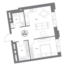 4-BD Apartment Sale, 174.47 sq. m. at Kosmo 4/22, Kosmodamianskaya Embankment, 4/22с8, Moscow, Russia #3 4-BD Apartment Sale, 174.47 sq. m. at Kosmo 4/22, Kosmodamianskaya Embankment, 4/22с8, Moscow, Russia #3