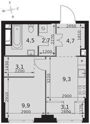 1-BD Apartment Sale, 37.3 sq. m. at Sydney City, Shenogina Street, 2, Moscow, Russia #2 1-BD Apartment Sale, 37.3 sq. m. at Sydney City, Shenogina Street, 2, Moscow, Russia #2