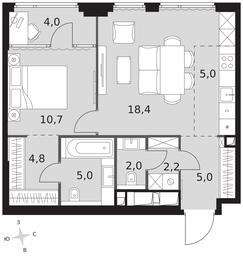 2-BD Apartment Sale, 57.1 sq. m. at Sydney City, Shenogina Street, 2, Moscow, Russia #3 2-BD Apartment Sale, 57.1 sq. m. at Sydney City, Shenogina Street, 2, Moscow, Russia #3