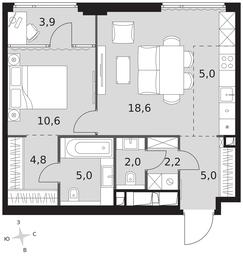 2-BD Apartment Sale, 57.1 sq. m. at Sydney City, Shenogina Street, 2, Moscow, Russia #3 2-BD Apartment Sale, 57.1 sq. m. at Sydney City, Shenogina Street, 2, Moscow, Russia #3