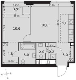 2-BD Apartment Sale, 57.1 sq. m. at Sydney City, Shenogina Street, 2, Moscow, Russia #2 2-BD Apartment Sale, 57.1 sq. m. at Sydney City, Shenogina Street, 2, Moscow, Russia #2