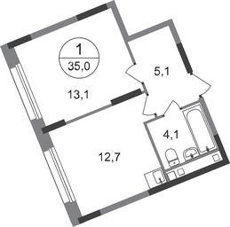 Apartment Sale, 35 sq. m. at Peredelkino Blizhnee, Korneya Chukovskogo Street, 1, Vnukovskoye Settlement, Moscow, Russia #2 Apartment Sale, 35 sq. m. at Peredelkino Blizhnee, Korneya Chukovskogo Street, 1, Vnukovskoye Settlement, Moscow, Russia #2