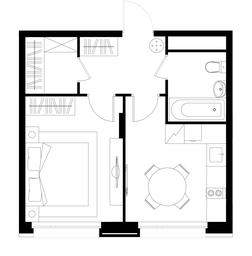 Apartment Sale, 35.2平方米 at Peredelkino Blizhnee, Korneya Chukovskogo Street, 1, Vnukovskoye Settlement, Moscow, Russia #2