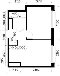 Apartment Sale, 35.9平方米 at Peredelkino Blizhnee, Korneya Chukovskogo Street, 1, Vnukovskoye Settlement, Moscow, Russia #4