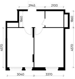 Apartment Sale, 38.5 sq. m. at Peredelkino Blizhnee, Korneya Chukovskogo Street, 1, Vnukovskoye Settlement, Moscow, Russia #4