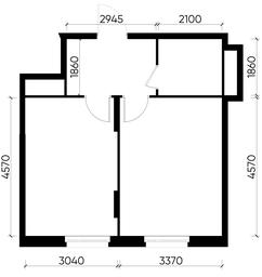 Apartment Sale, 38.5 sq. m. at Peredelkino Blizhnee, Korneya Chukovskogo Street, 1, Vnukovskoye Settlement, Moscow, Russia #4