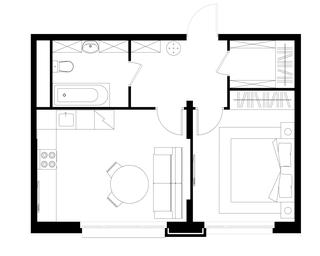 Apartment Sale, 43.7 sq. m. at Peredelkino Blizhnee, Korneya Chukovskogo Street, 1, Vnukovskoye Settlement, Moscow, Russia #3 Apartment Sale, 43.7 sq. m. at Peredelkino Blizhnee, Korneya Chukovskogo Street, 1, Vnukovskoye Settlement, Moscow, Russia #3