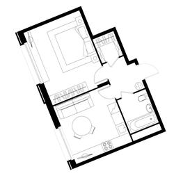 Apartment Sale, 42.8 sq. m. at Peredelkino Blizhnee, Korneya Chukovskogo Street, 1, Vnukovskoye Settlement, Moscow, Russia #3 Apartment Sale, 42.8 sq. m. at Peredelkino Blizhnee, Korneya Chukovskogo Street, 1, Vnukovskoye Settlement, Moscow, Russia #3