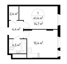 Apartment Sale, 41.4 sq. m. at Peredelkino Blizhnee, Korneya Chukovskogo Street, 1, Vnukovskoye Settlement, Moscow, Russia #3 Apartment Sale, 41.4 sq. m. at Peredelkino Blizhnee, Korneya Chukovskogo Street, 1, Vnukovskoye Settlement, Moscow, Russia #3