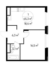 Apartment Sale, 45.3 sq. m. at Peredelkino Blizhnee, Korneya Chukovskogo Street, 1, Vnukovskoye Settlement, Moscow, Russia #3 Apartment Sale, 45.3 sq. m. at Peredelkino Blizhnee, Korneya Chukovskogo Street, 1, Vnukovskoye Settlement, Moscow, Russia #3