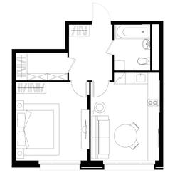 Apartment Sale, 47 sq. m. at Peredelkino Blizhnee, Korneya Chukovskogo Street, 1, Vnukovskoye Settlement, Moscow, Russia #2