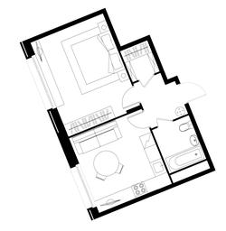 Apartment Sale, 42.9平方米 at Peredelkino Blizhnee, Korneya Chukovskogo Street, 1, Vnukovskoye Settlement, Moscow, Russia #2